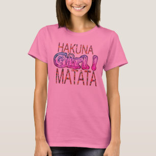 Camiseta Chica Hakuna Matata Estampado Africano   Vibrante 