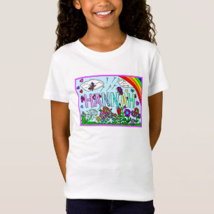 Camiseta Chica Hannah Flores singulares, arcoiris