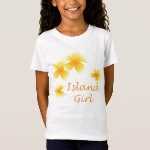 Camiseta Chica hawaiano Chicas tropicales con flores Babydo