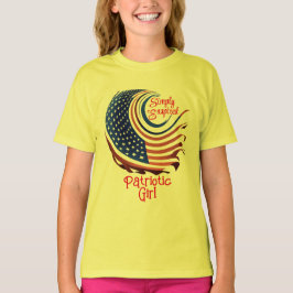 Camiseta CHICA/hija patriótica con espiral múltiple