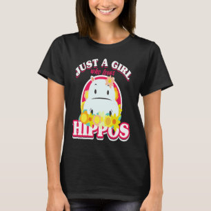 Camiseta Chica Hipopótamo & Vaca Marina Rinoceronte Chica B