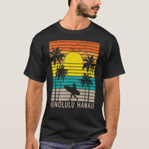 Camiseta Chica Honolulu Hawaii Surfing Beach