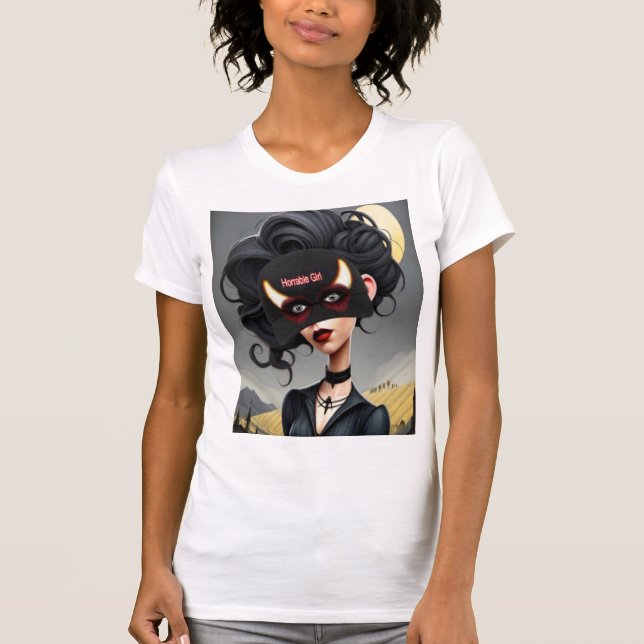 Camiseta Chica horrible linda (Anverso)