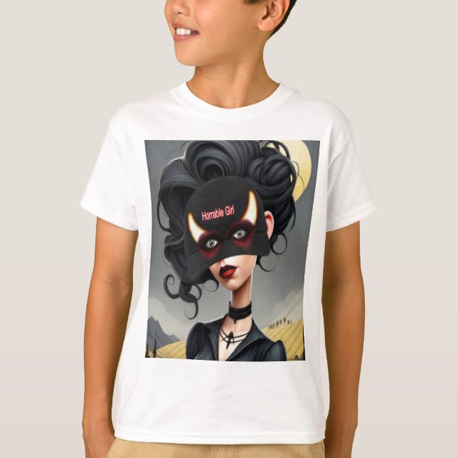Camiseta Chica horrible linda (Anverso)