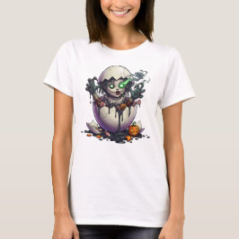 Camiseta Chica Huevo Lindo Espeluznante