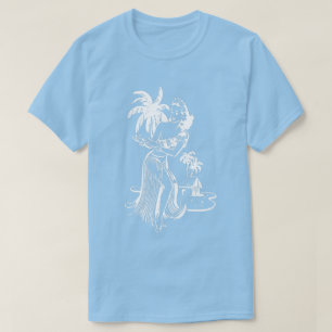 Camiseta Chica Hula Blanca