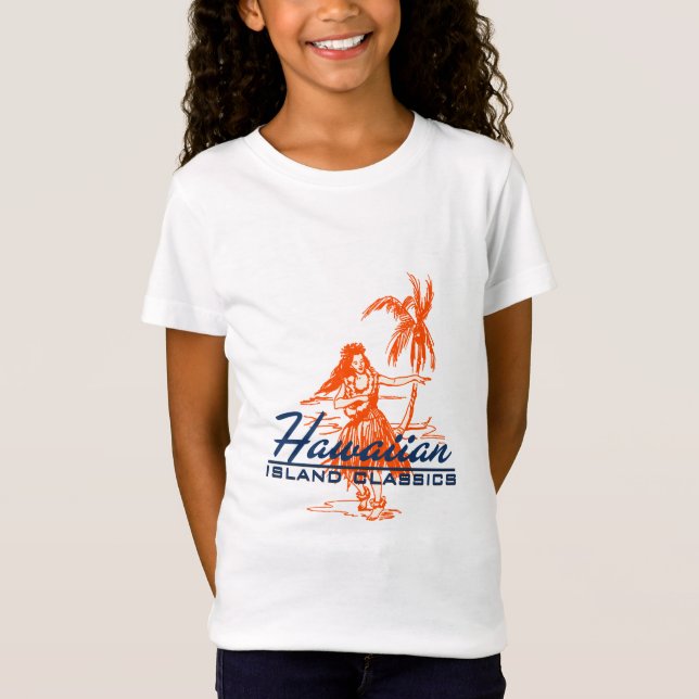 Camiseta Chica Hula de Hawái (Anverso)