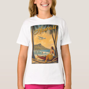 Camiseta Chica Hula Hawaiana Vintage Escape Paradisíaco Alo