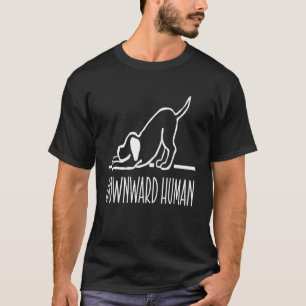 Camiseta Chica Humana Hacia Abajo Perro De Yoga Gimnasio Ca