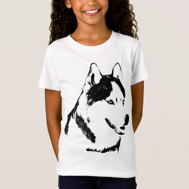 Camiseta Chica Husky Shirt conmovió a los Husky Tamisetas d (Anverso)
