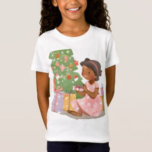 Camiseta Chica india abriendo regalos
