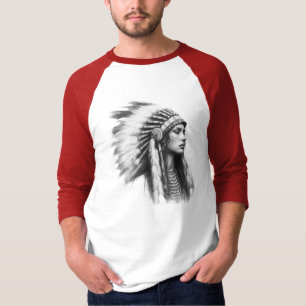 Camiseta chica indio de belleza