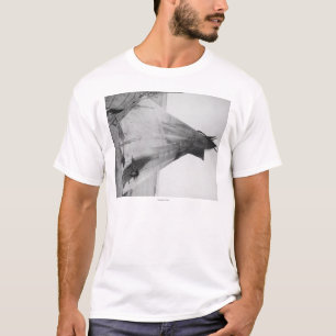 Camiseta Chica indio joven de Oglala con el perrito fuera