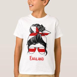 Camiseta Chica inglesa Chica Bandera de una mujer británica
