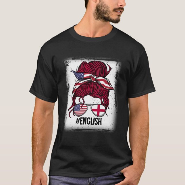 Camiseta Chica inglesa, Inglaterra, raíces (Anverso)