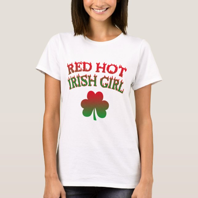 Camiseta Chica irlandés candente (Anverso)