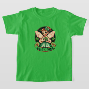 Camiseta Chica irlandés Fairy Green Shamrock St. Patrick's 