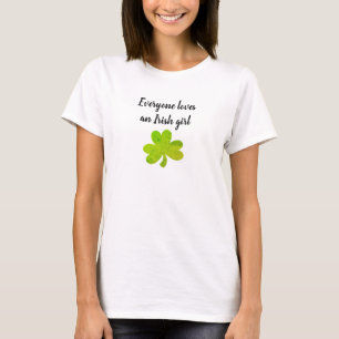 Camiseta Chica irlandés Shamrock Painting