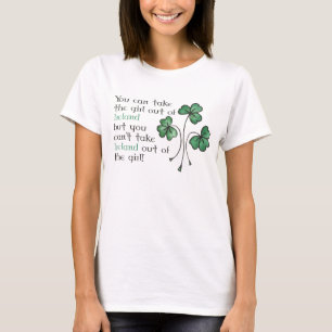 Camiseta Chica irlandesa del Green Fun Shamrock