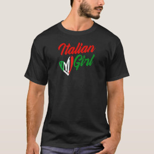 Camiseta Chica italiana cuta cultura italiana