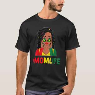 Camiseta Chica Jamaicana Pelo Despeinado Vida De Mamá Genia