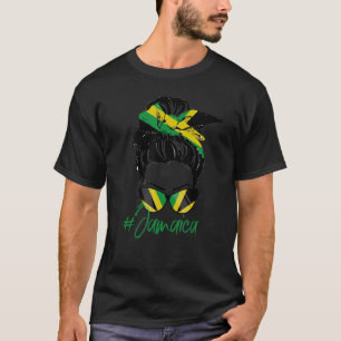 Camiseta Chica jamaiquina chica Jamaica bandera femenina