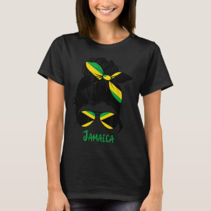 Camiseta Chica jamaiquina chica Jamaica bandera femenina
