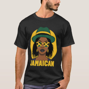 Camiseta Chica jamaiquino Bandera de Jamaica Orgullo de muj