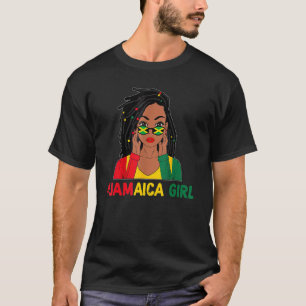 Camiseta Chica jamaiquino Messy Hair Jamaica Patriota de la