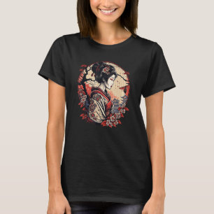 Camiseta Chica japonés Geisha y Kimono Japón Art y Pago