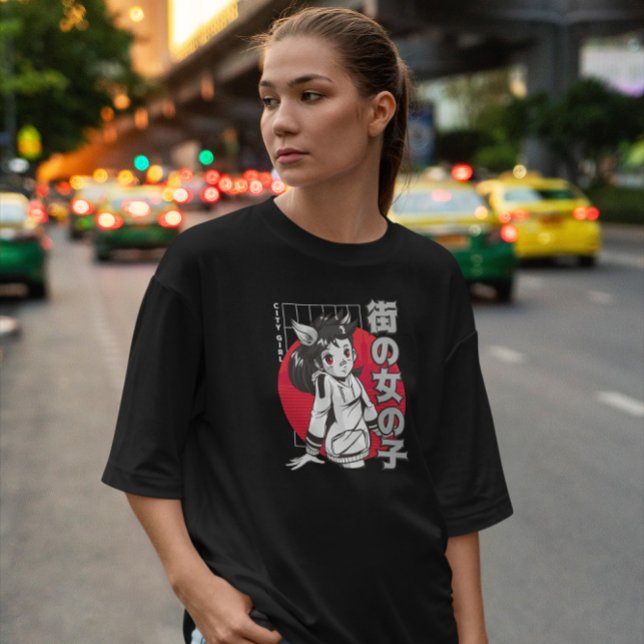 Camiseta Chica japonés Wolf Anime (Subido por el creador)