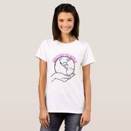 Camiseta Chica Jefe negro rosado