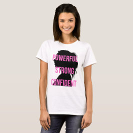 Camiseta Chica Jefe negro rosado