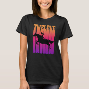 Camiseta Chica Jinete de Caballo Tengo 12 Años 12 Bir