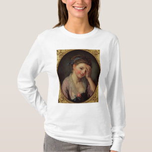 Camiseta Chica joven con un color de rosa