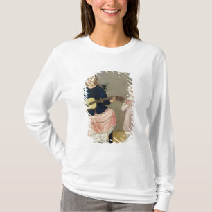 Camiseta Chica joven con una guitarra y un niño con a