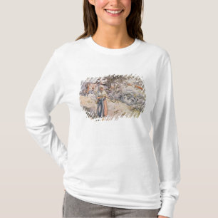 Camiseta Chica joven que teje, 1905