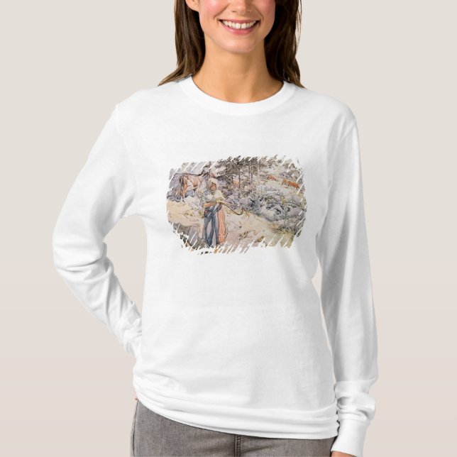 Camiseta Chica joven que teje, 1905 (Anverso)