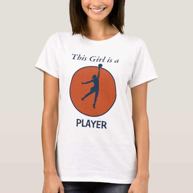 Camiseta Chica jugador de baloncesto (Anverso)