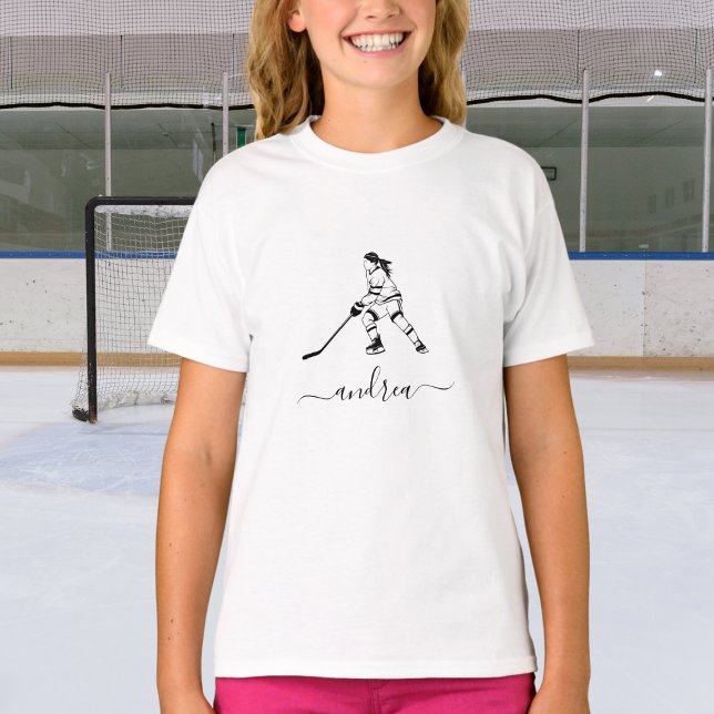 Camiseta Chica Jugador de equipo de hockey sobre hielo Nomb (Subido por el creador)