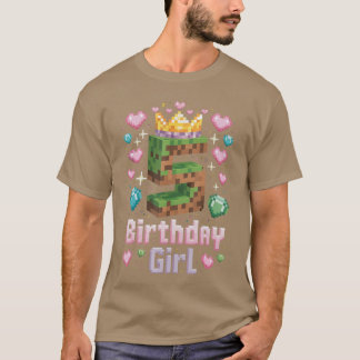 Camiseta Chica jugadora cumpleaños 5 Piel Número Fiesta 5 a