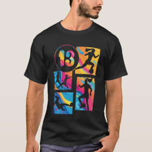Camiseta Chica Jugadora De Fútbol Cumpleaños 13 Años