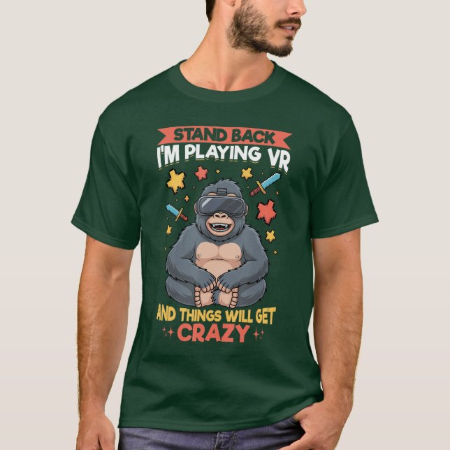 Camiseta Chica jugadora de VR gaming (Anverso)