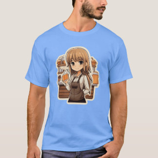 Camiseta Chica Kawaii de Anime familia