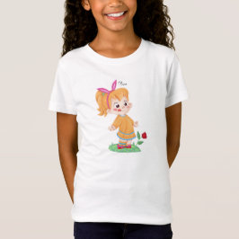 Camiseta Chica Kawaii Flor "Olivia" niños