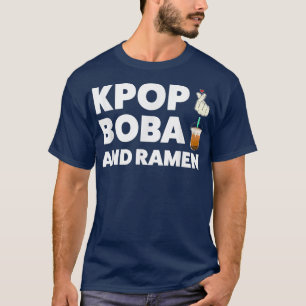 Camiseta Chica Kpop boba y ramen K-pop