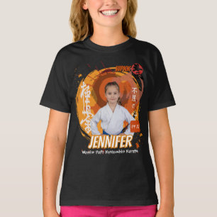 Camiseta Chica Kyokushin Cinturón Naranja Personalizado Equ