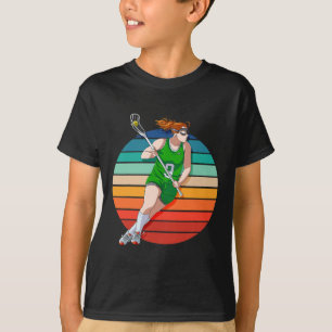 Camiseta Chica Lacrosse Lax Jugadora Deportes Femeninos
