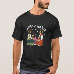 Camiseta Chica laosiana de Laos feliz comentario de año nue