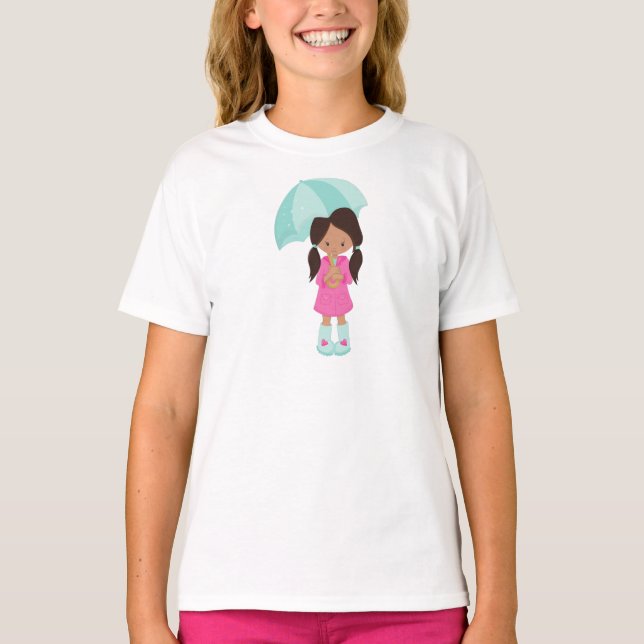 Camiseta Chica Latina, Chica En El Tirador, Chica Con Parag (Anverso)